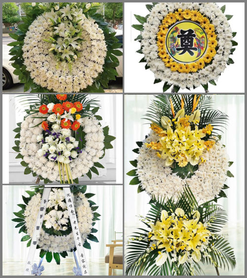 山东青岛即墨市金口镇古阡一村花圈速递